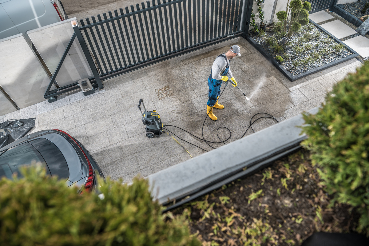 Concrete Driveway Pressure Washing